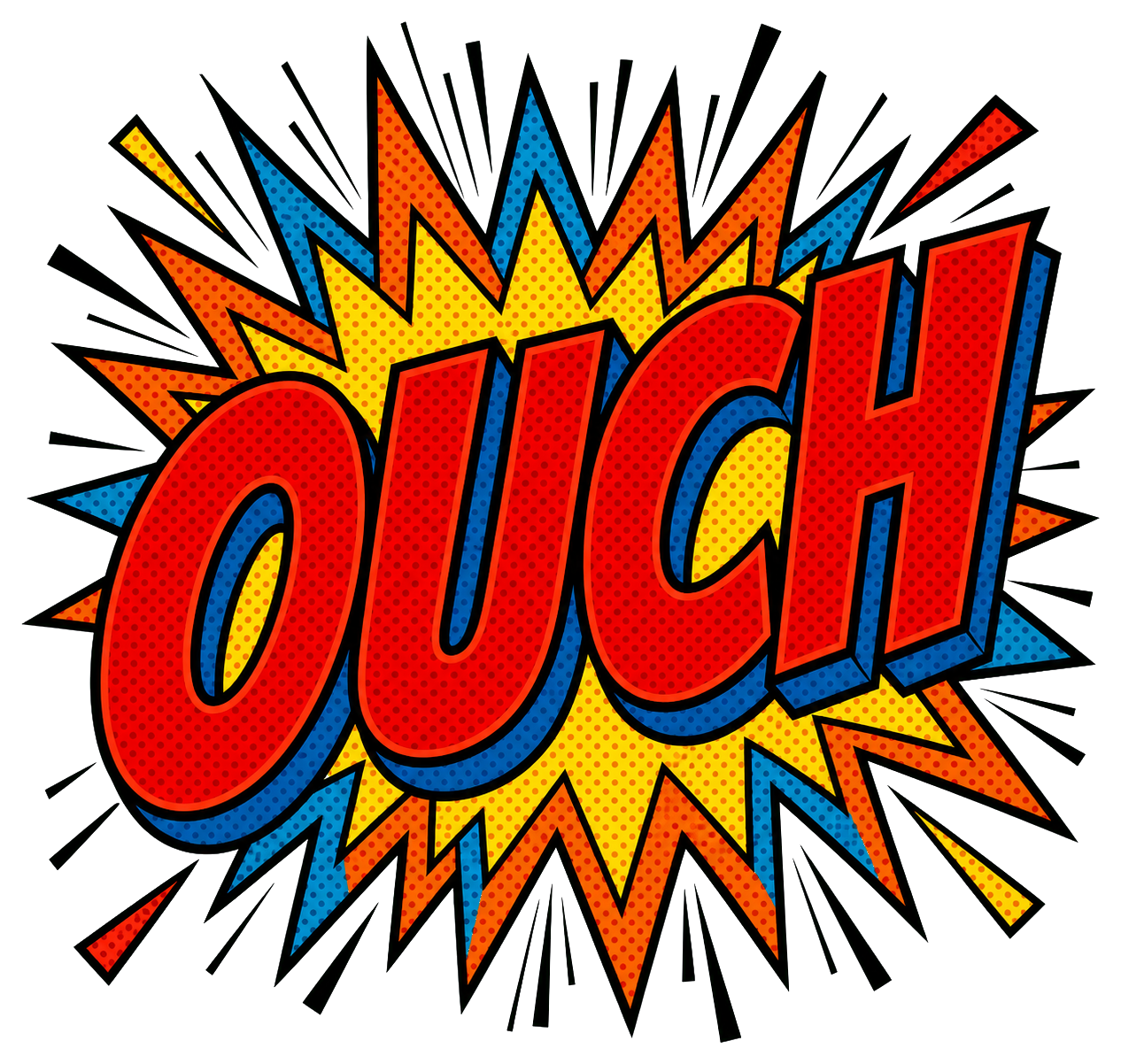 Preview for Ouch Impact Comic Sticker