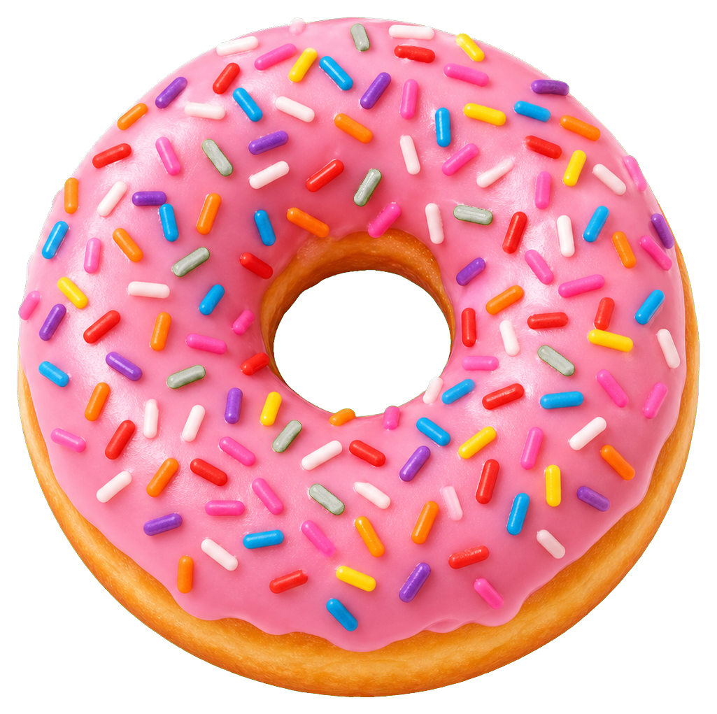 Preview for Pink Donut Sprinkles Sticker