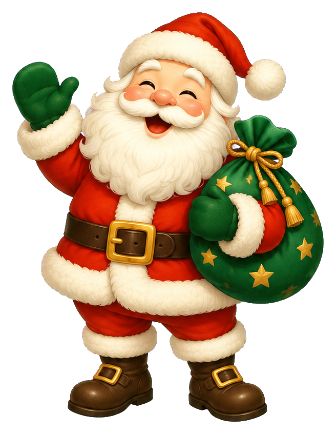 Preview for Jolly Santa With Gift Sack
