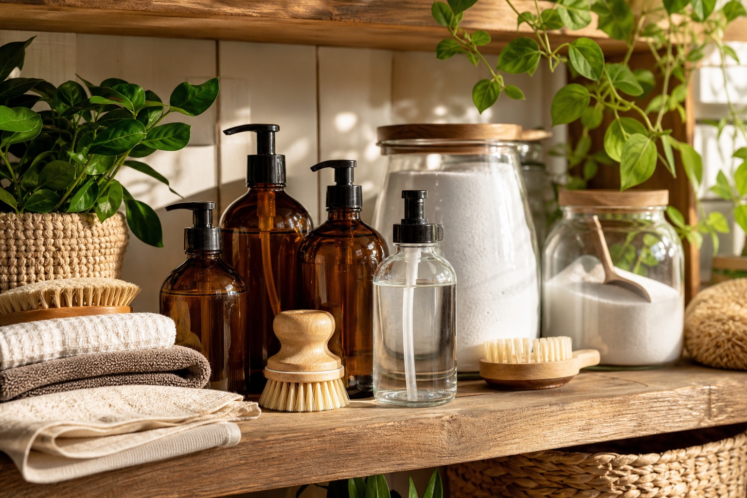 Preview for Minimal Cleaning Supplies Stock Background