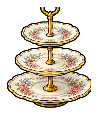 Preview for Tiered Tray Sticker For Tea Party Designs