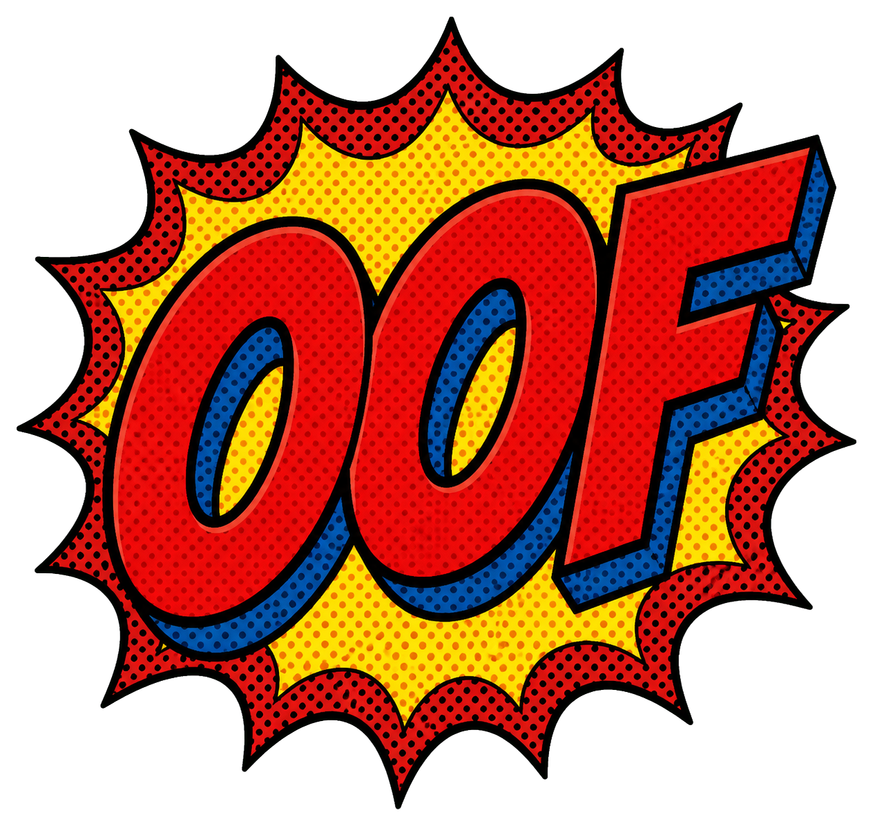 Preview for Oof Bubble Comic Sticker