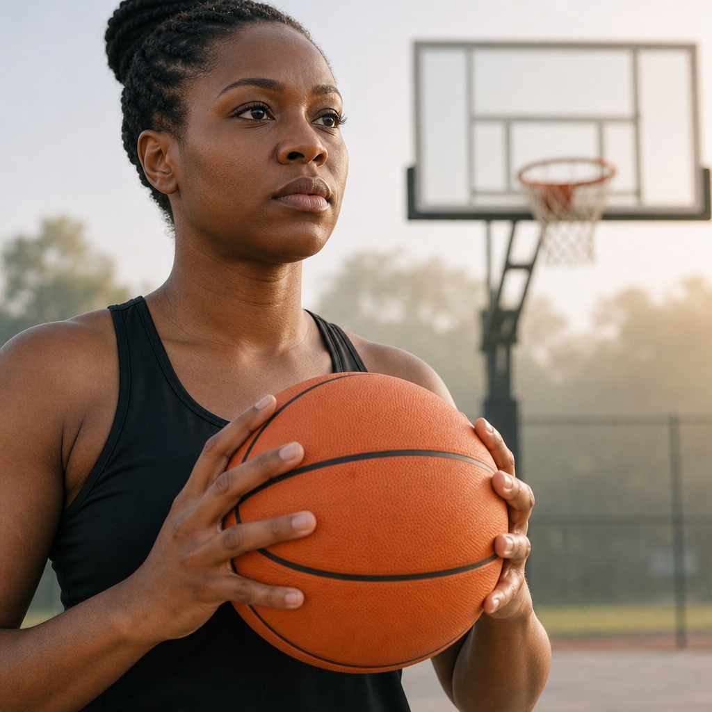 Preview for Basketball Player With Ball Background