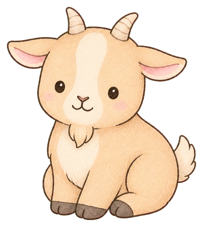 Preview for Cute Goat Sticker For Photos And Designs