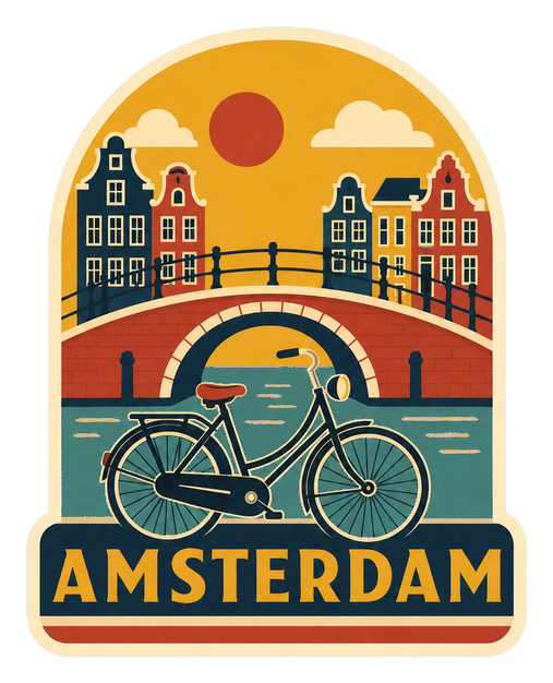 Preview for Amsterdam Bicycle Bridge Sticker