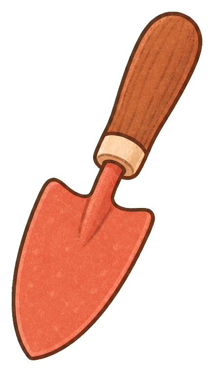 Preview for Coral Garden Trowel Sticker