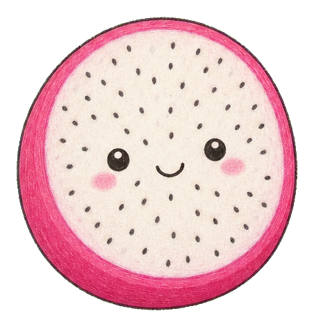 Preview for Dragon Fruit Half Sticker