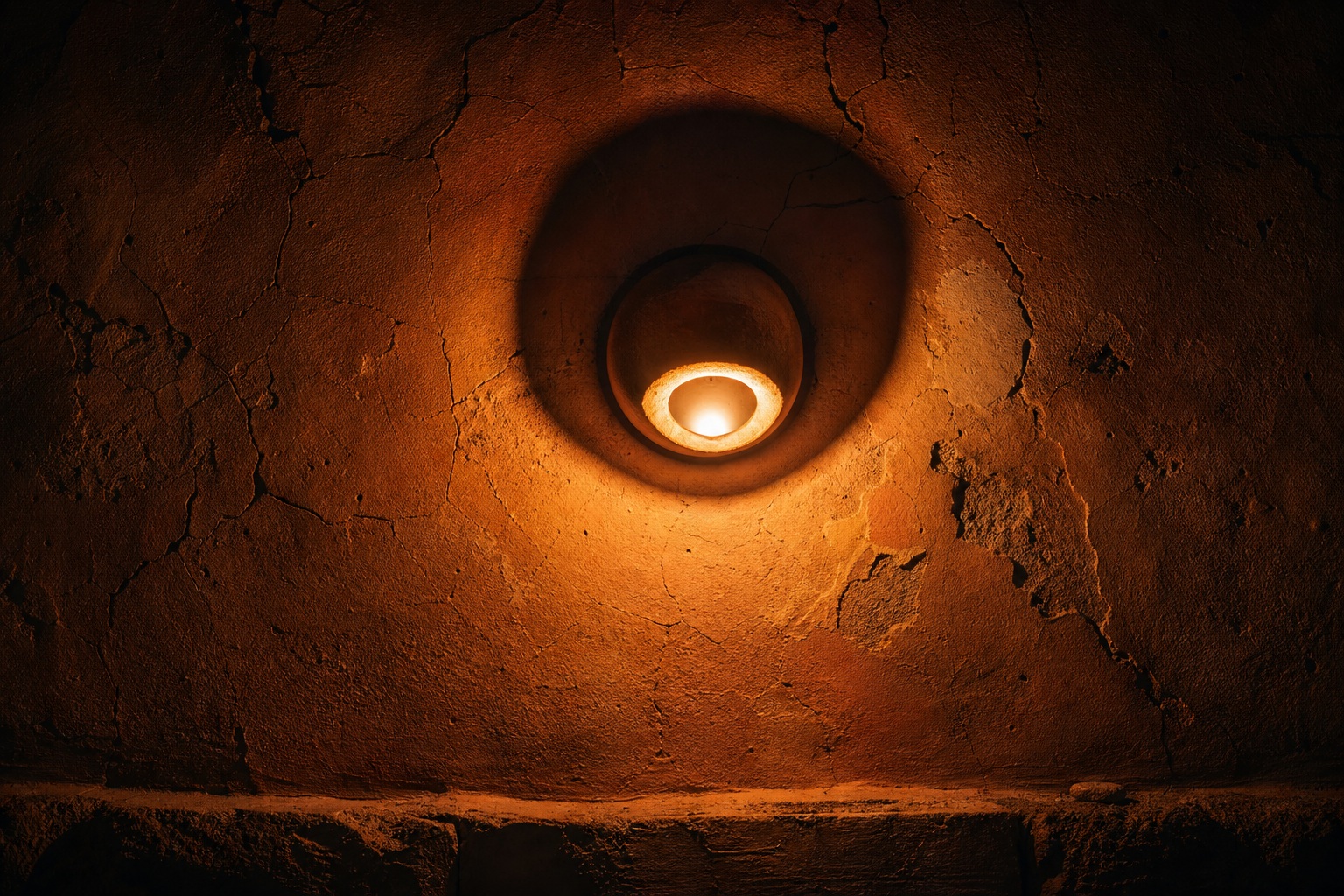 Preview for Terracotta Sconce Shadows Night Background