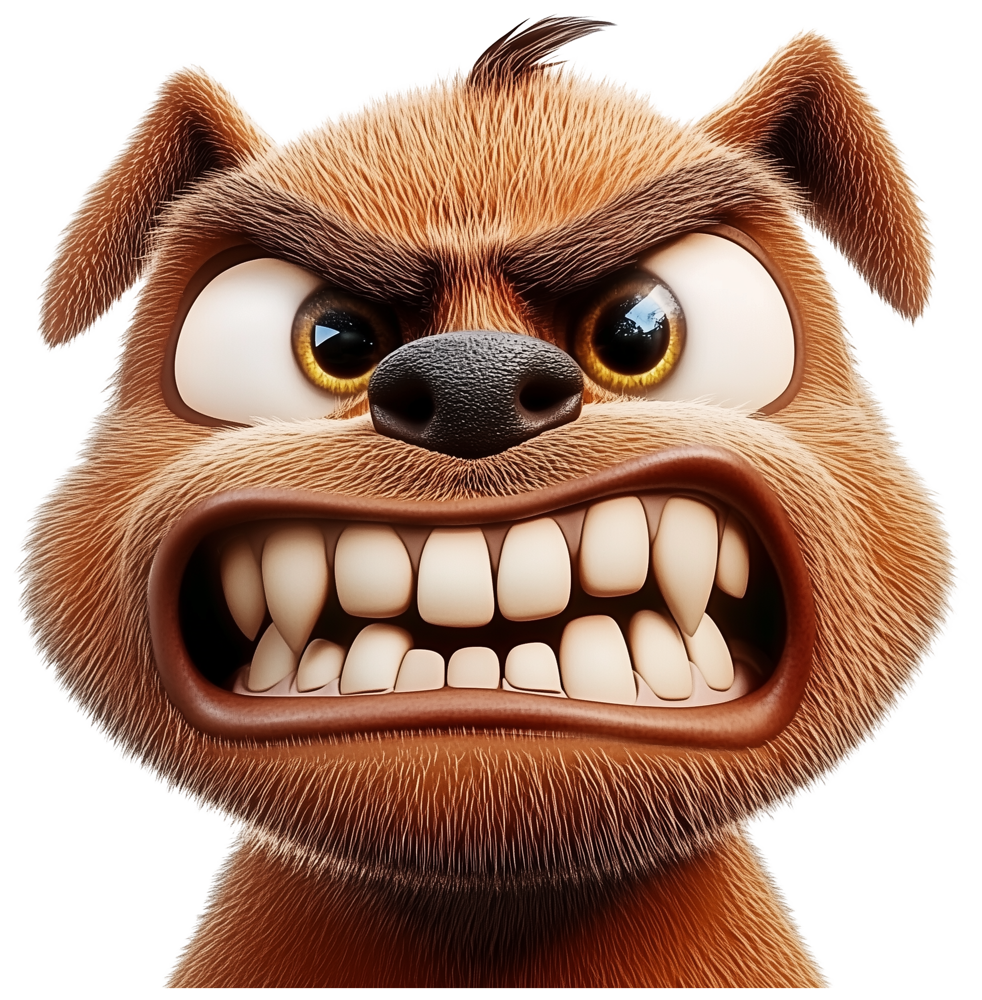 Preview for Angry Cartoon Dog Sticker