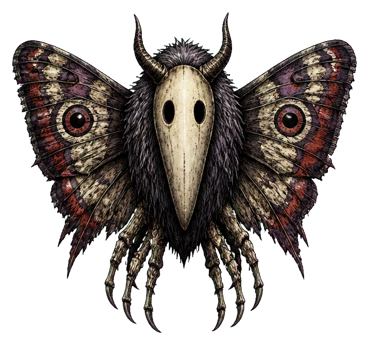 Preview for Mothmask Undertaker Horror Monster Sticker