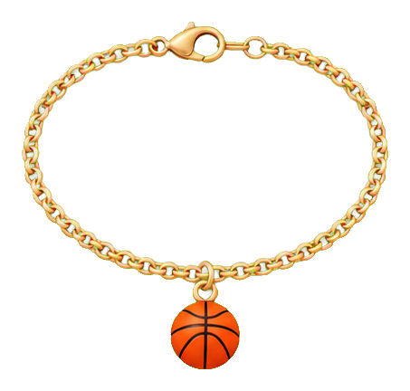 Preview for Basketball Charm Necklace Sticker