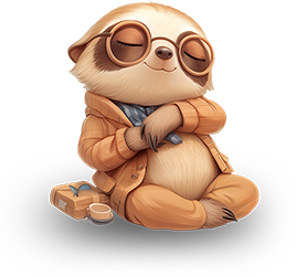 Preview for Relaxed-sloth-character-illustration-sticker-a04b5