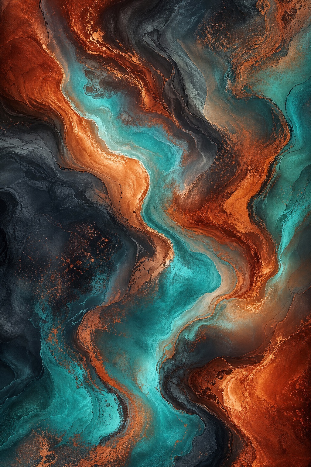 Preview for Vertical Copper Flow Abstract Background