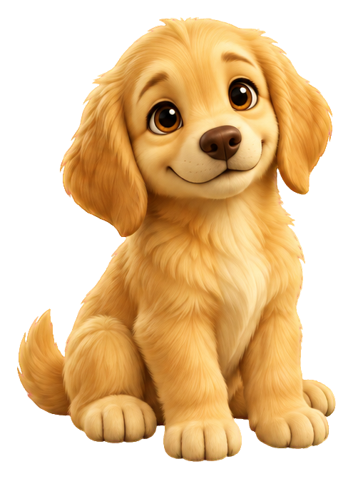 Preview for 3d Puppy Pals Golden Sitting Puppy