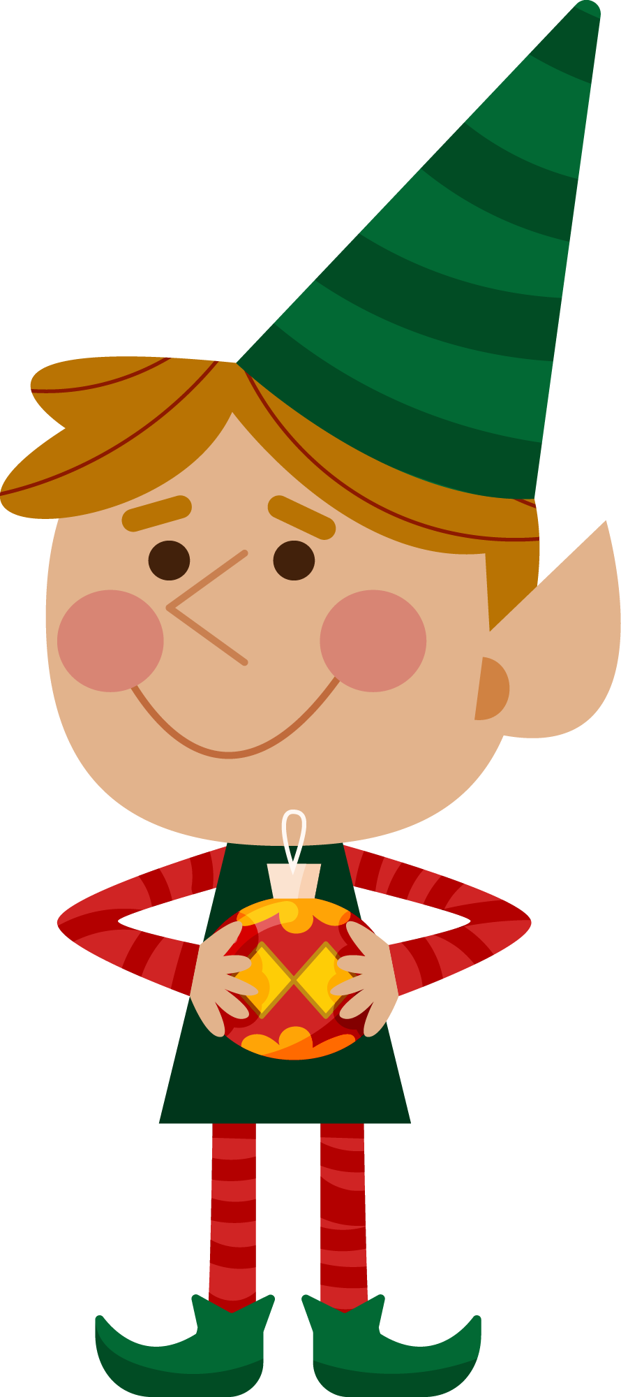 Preview for Cartoon-elf-christmas-ornament-sticker-904eb