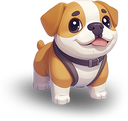 Preview for Cartoon-puppy-illustration-design-animal-sticker-e860a