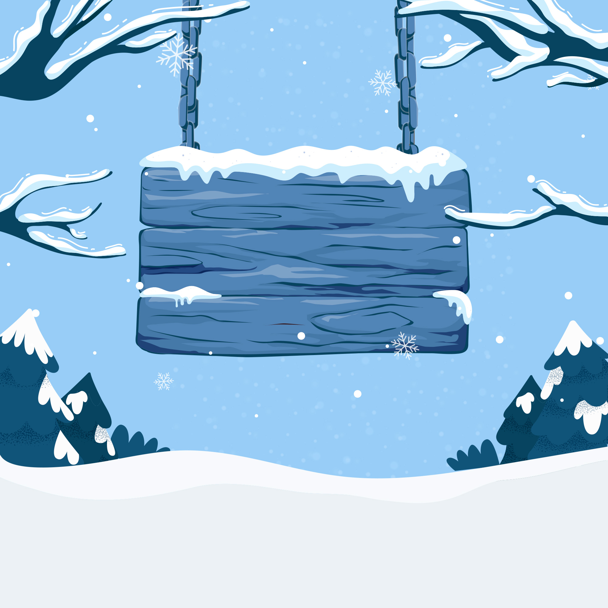 Preview for Winter-wooden-sign-illustration-christmas-background-db6ef