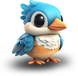 Preview for Blue-bird-illustration-animal-sticker-49012
