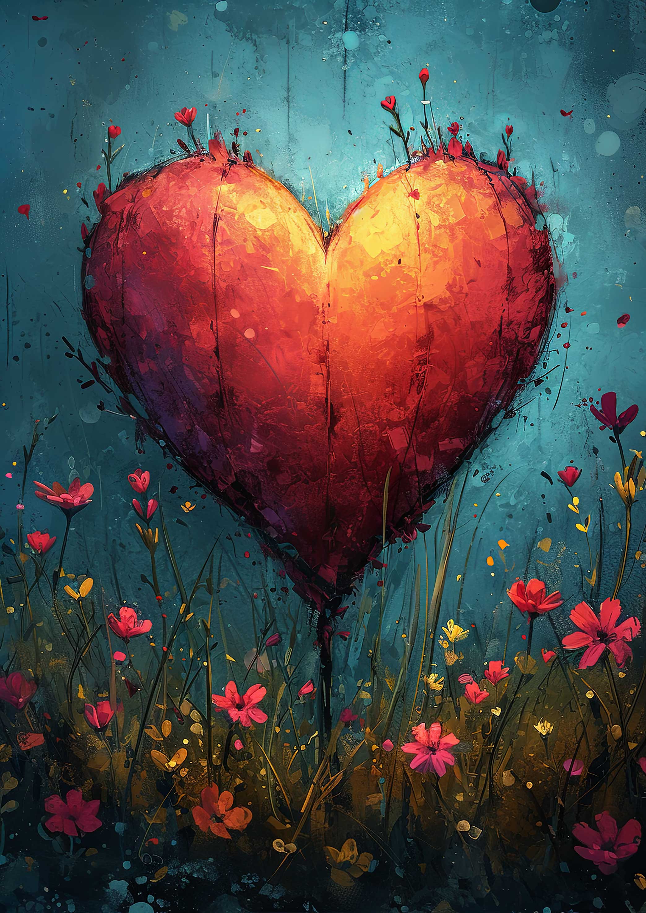 Preview for Heart-in-blooming-garden-love-background-62a8c