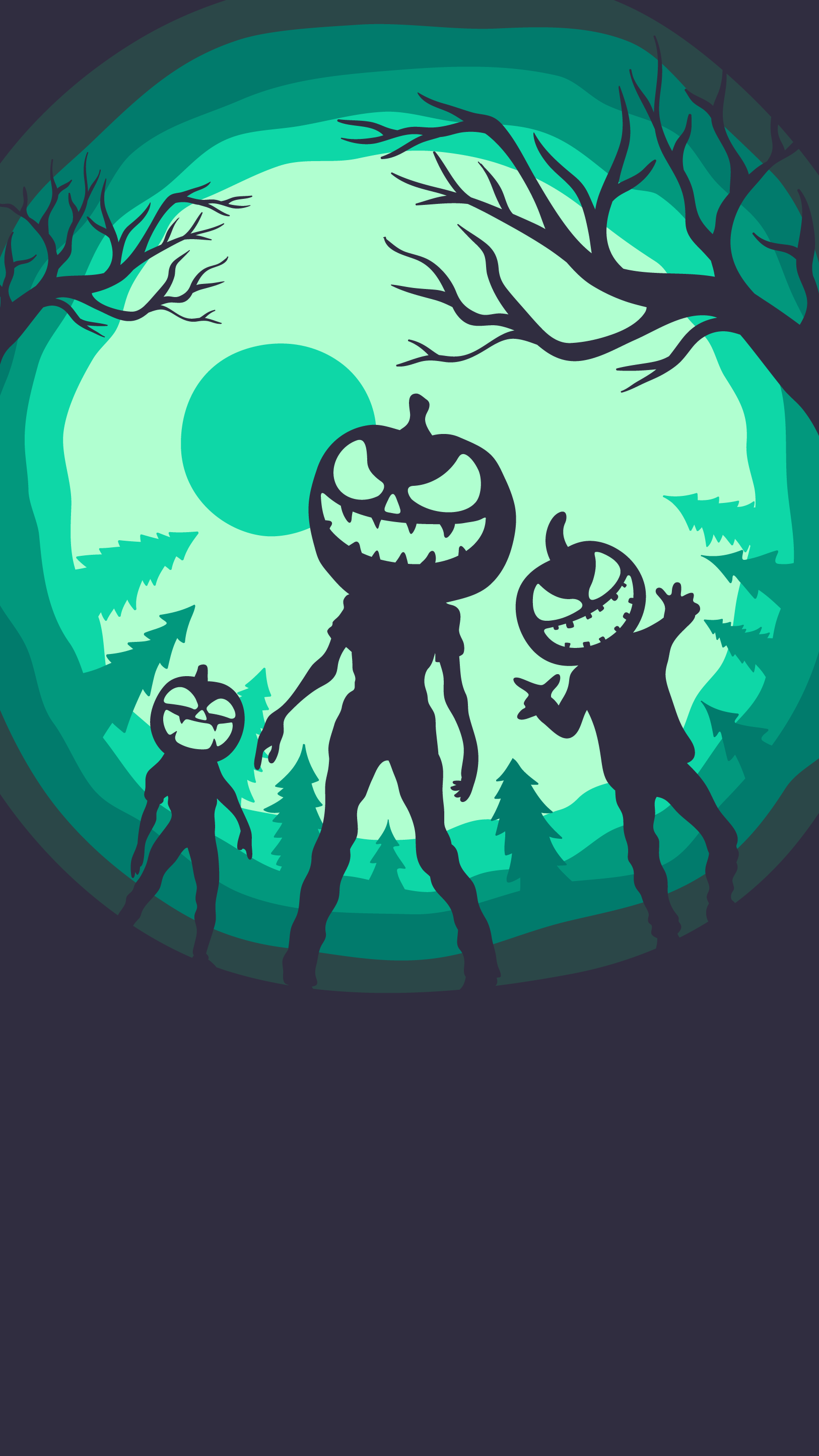 Preview for Halloween-pumpkin-silhouettes-background-3a4e3