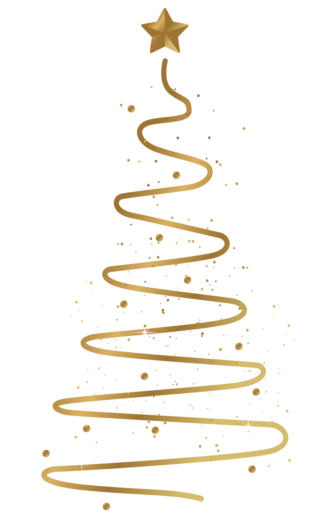 Preview for Golden-christmas-tree-illustration-sticker-c6e39