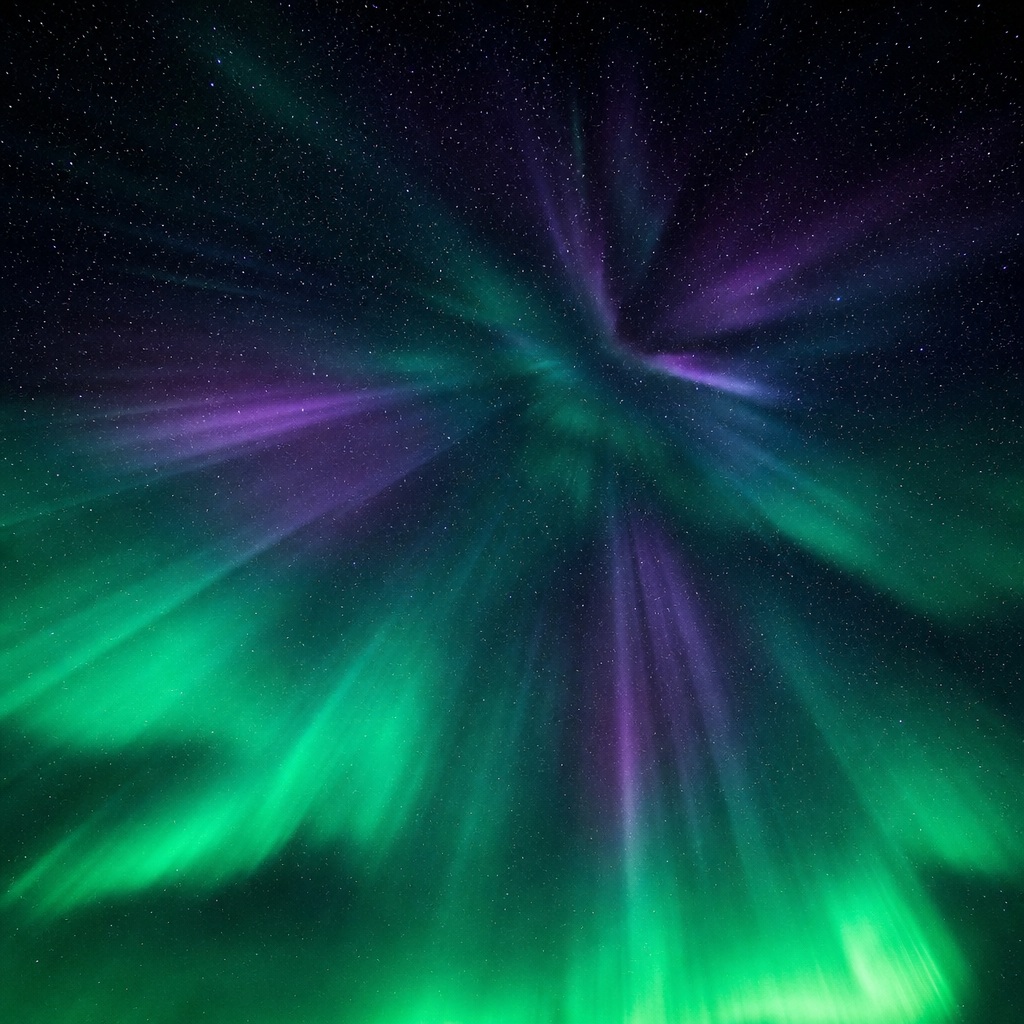 Preview for Aurora Night Sky Stock Background