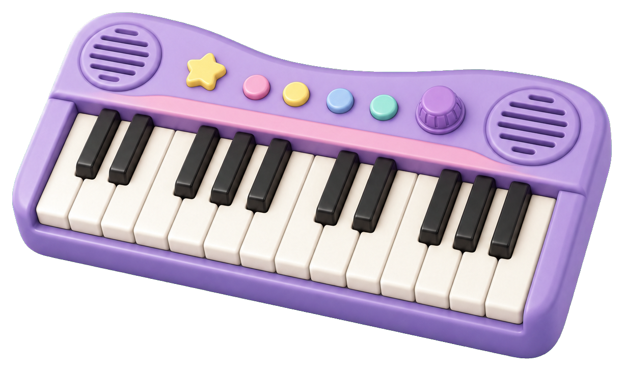 Preview for Piano Keyboard Sticker For Music Designs