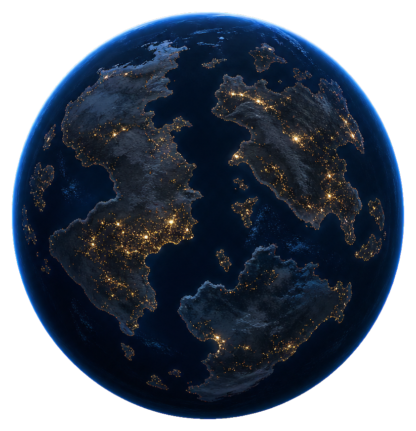 Preview for Realistic Night Earth Sticker
