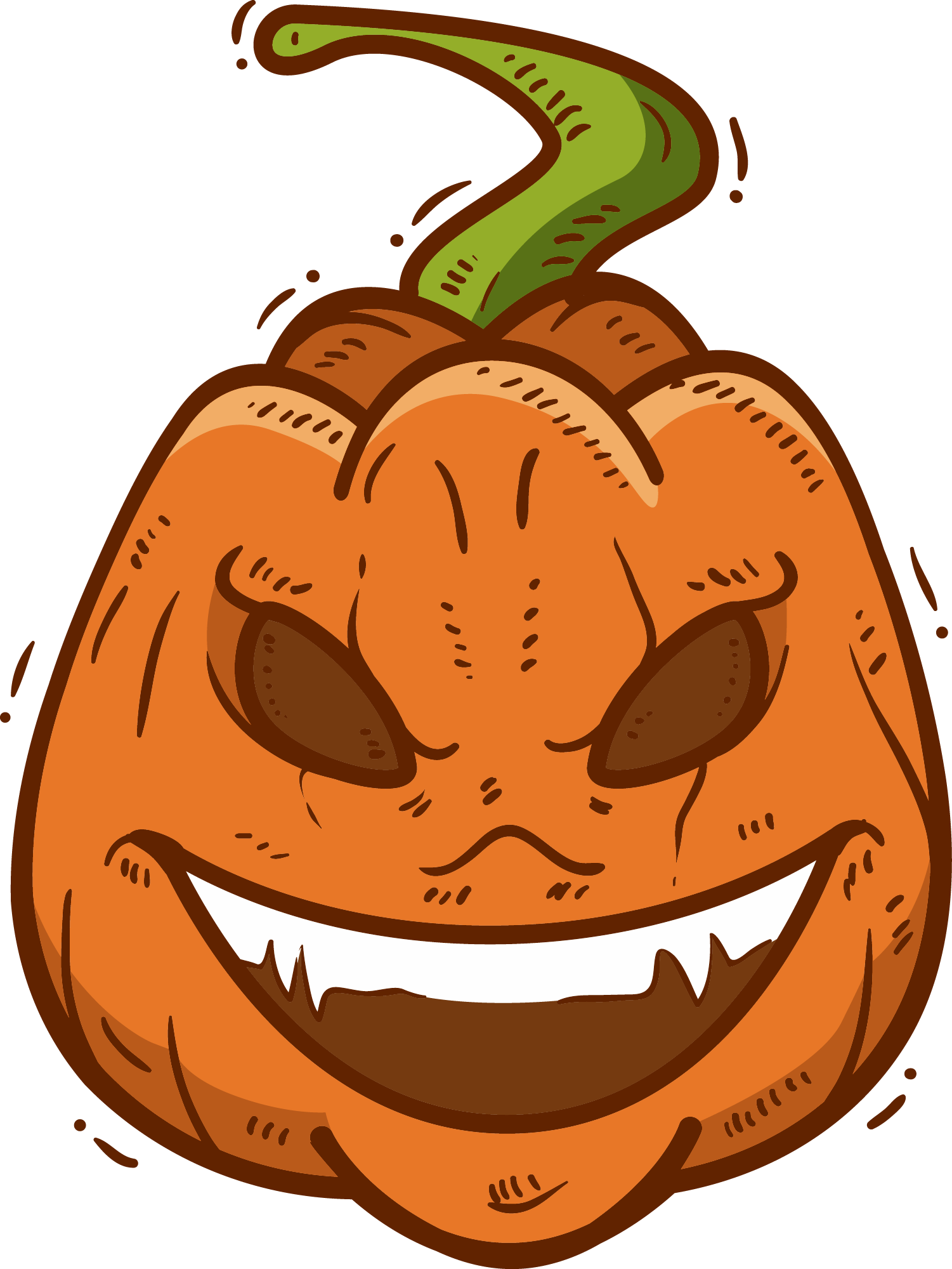 Preview for Halloween-jack-o-lantern-illustration-pumpkins-sticker-86112