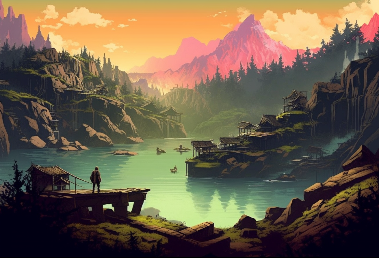 Preview for Serene-mountain-lake-landscape-ai-images-background-ab315