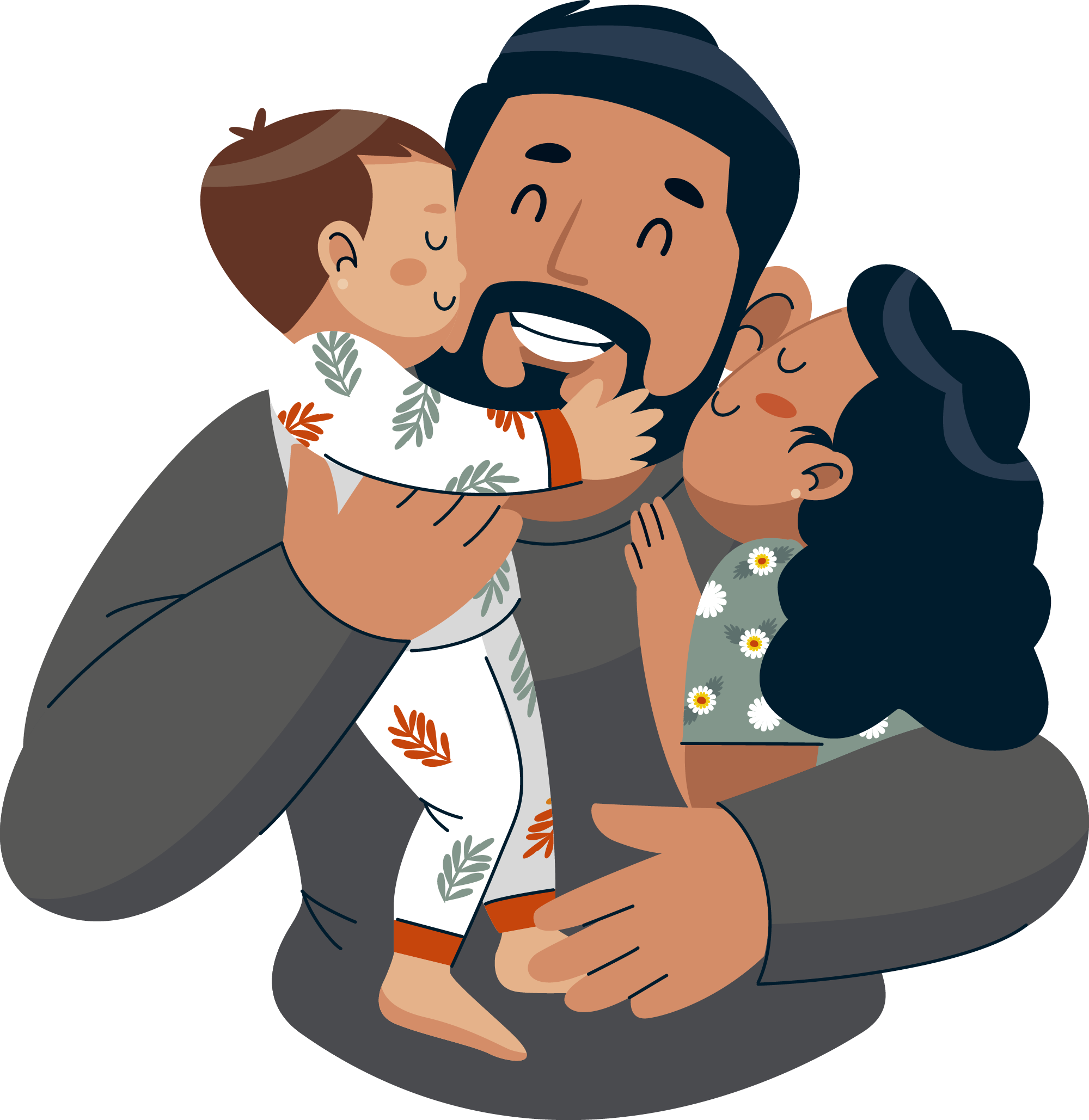 Preview for Happy-family-cartoon-illustration-fathers-day-sticker-5310f