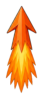 Preview for Rocket Trail Arrow Sticker