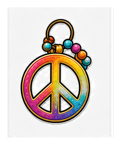 Preview for Colorful Peace Charm Sticker