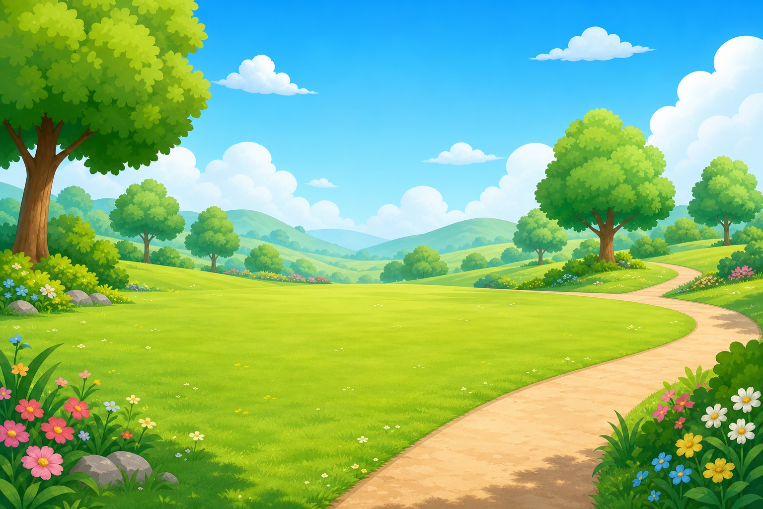 Preview for Cartoon Park Background