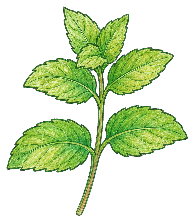 Preview for Mint Sprig Sticker For Botanical Designs