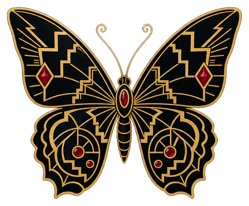 Preview for Gilded Twenty Style Butterfly Sticker
