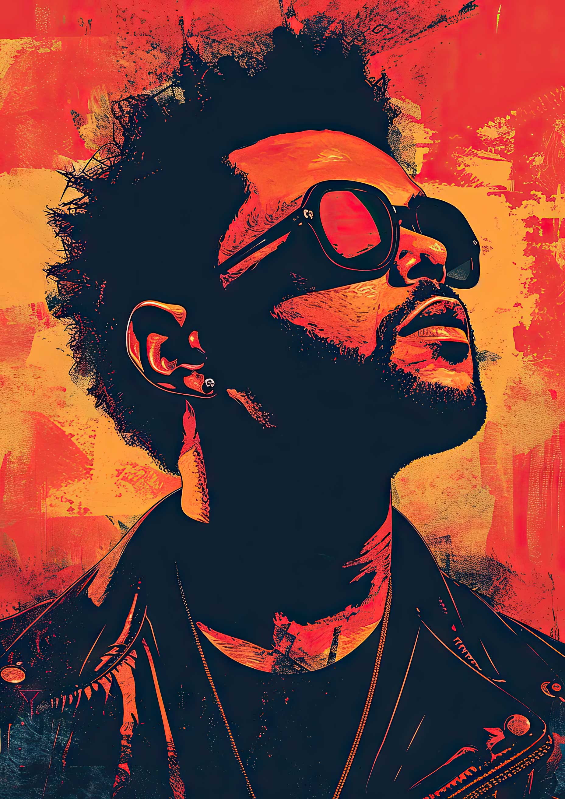 Preview for The-weeknd-digital-art-celebrities-background-15487