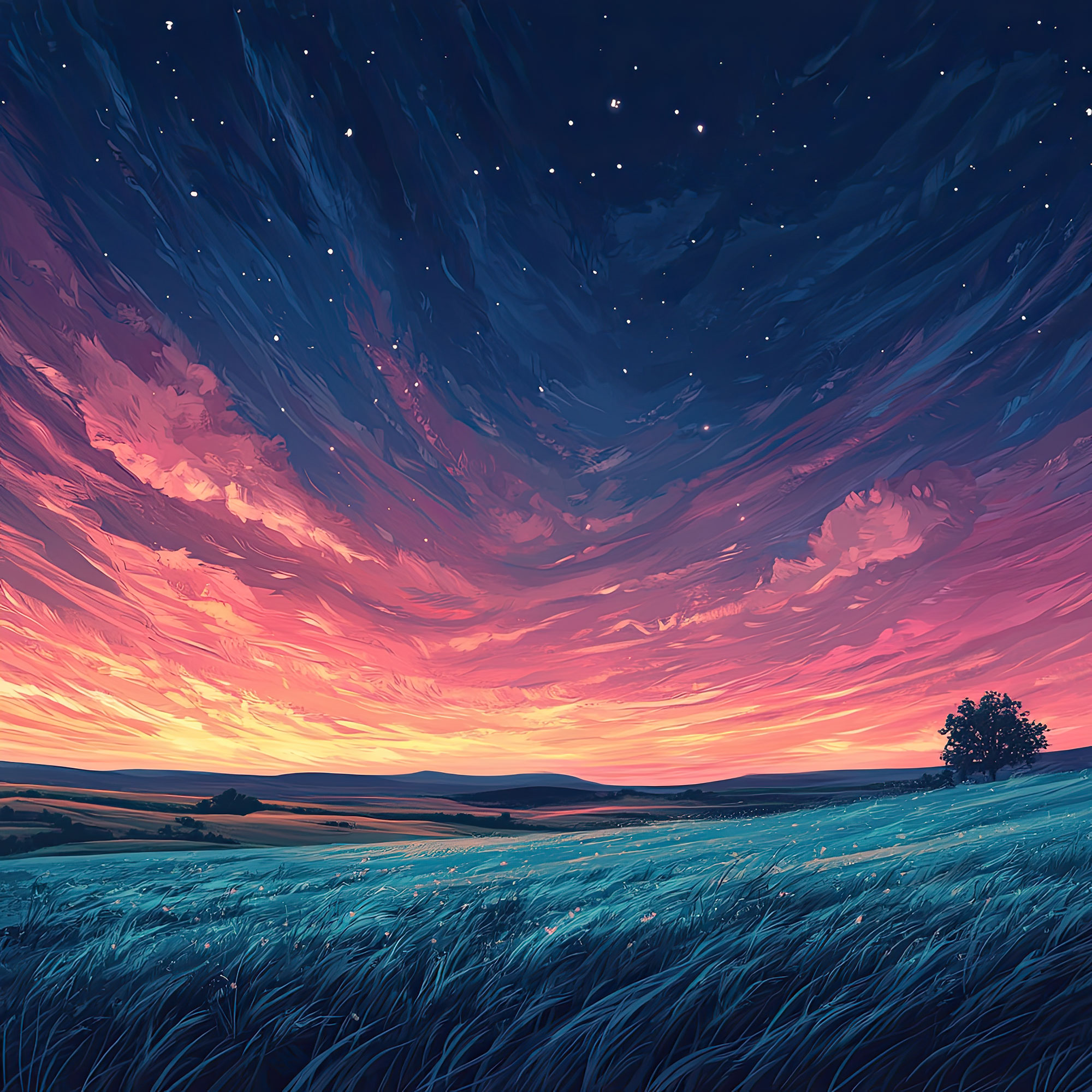 Preview for Vibrant-sunset-landscape-nature-backdrop-background-40fc8