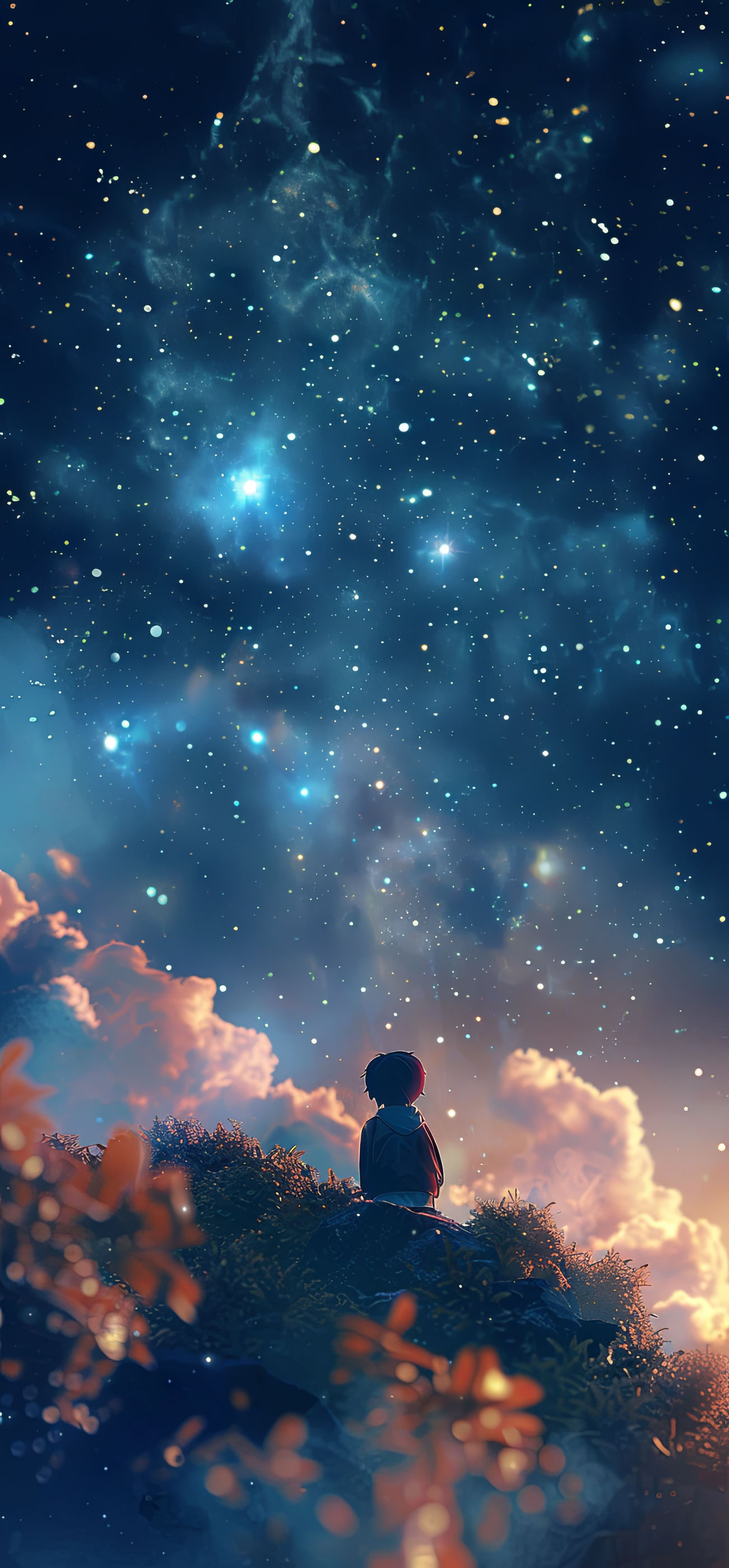 Preview for Child-stargazing-night-sky-astrophotography-phone-background-c78cf