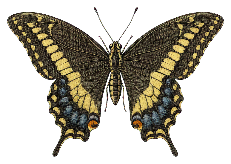 Preview for Spicebush Swallowtail Vintage Butterfly Sticker