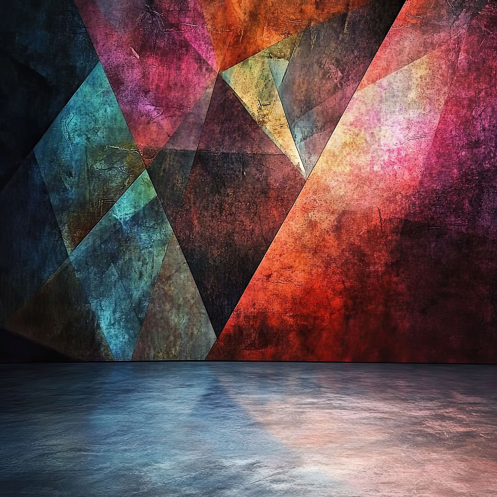 Preview for Geometric-art-installation-abstract-backdrop-background-602db