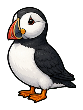 Preview for Puffin Sticker For Winter Designs