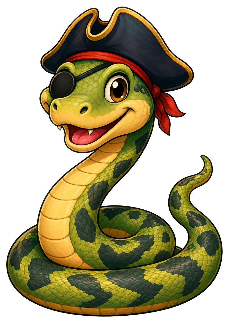 Preview for Pirate Snake Sticker Graphic