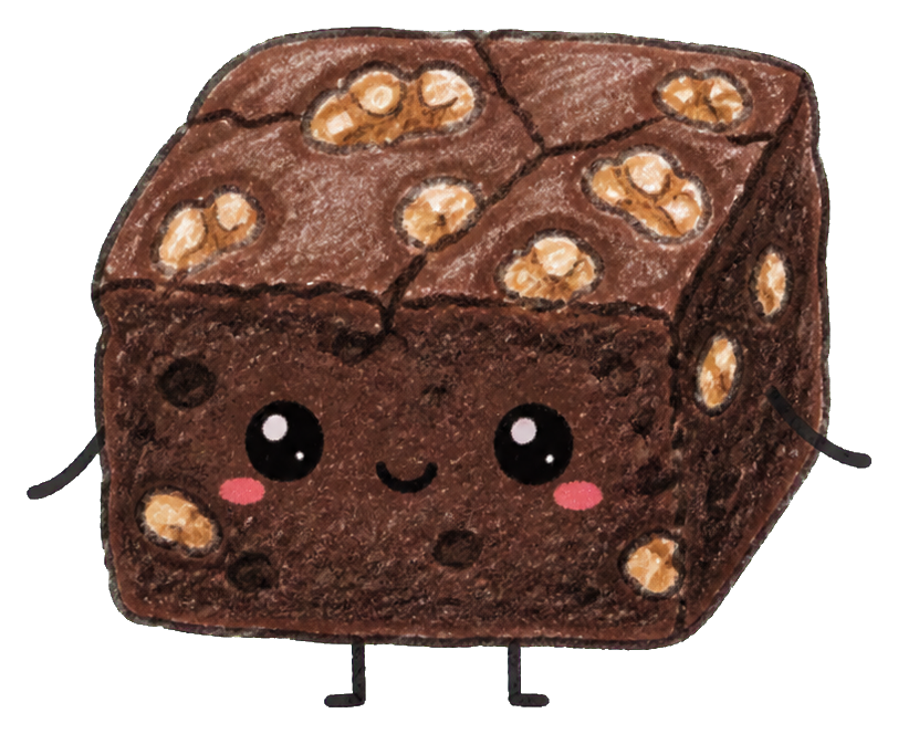 Preview for Fudgy Brownie Walnut Sticker