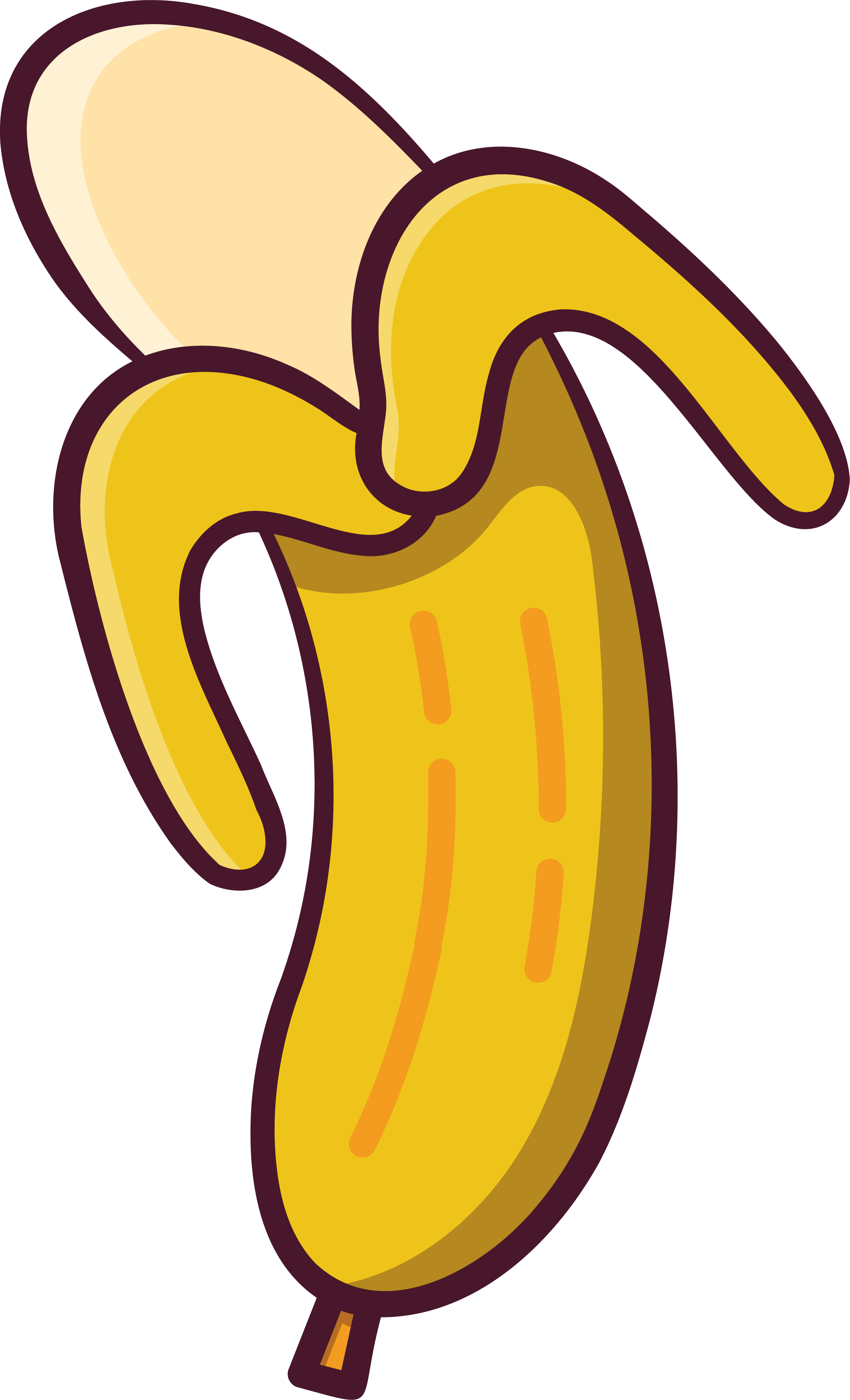 Preview for Cartoon-banana-illustration-emoji-body-sticker-04537