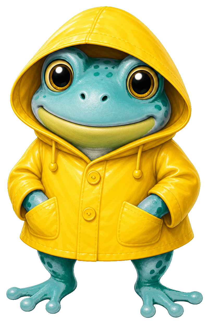 Preview for Raincoat Frog Sticker