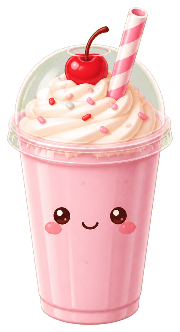 Preview for Kawaii Milkshake Sticker Graphic