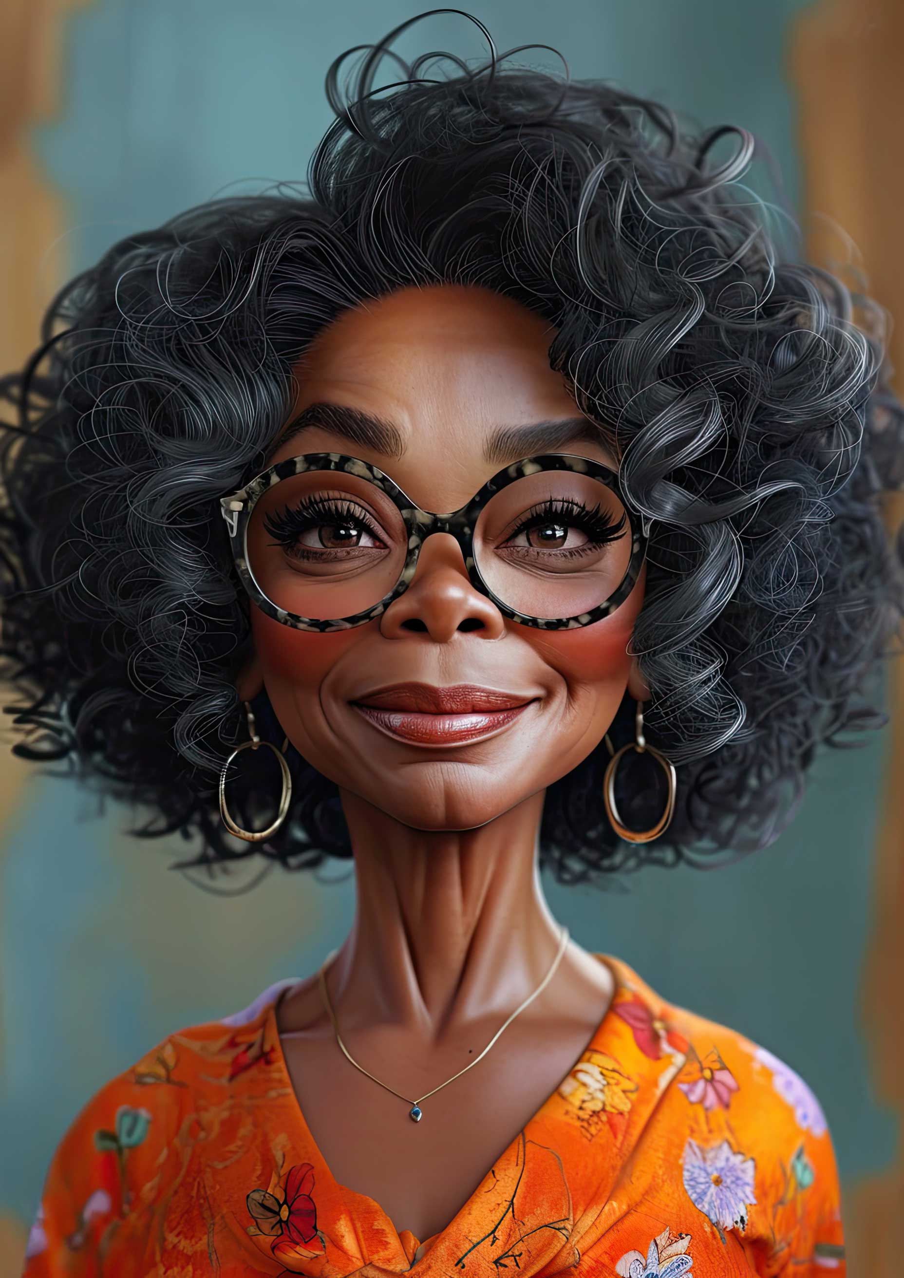 Preview for Stylish-woman-portrait-art-celebrities-background-4ebcf