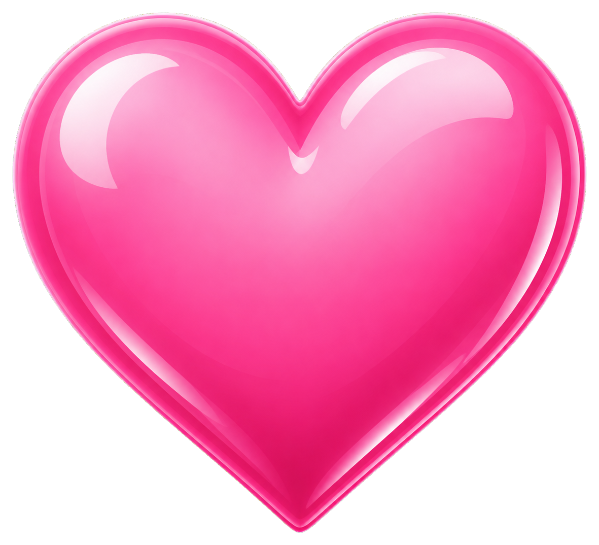 Preview for Glossy Pink Heart Sticker