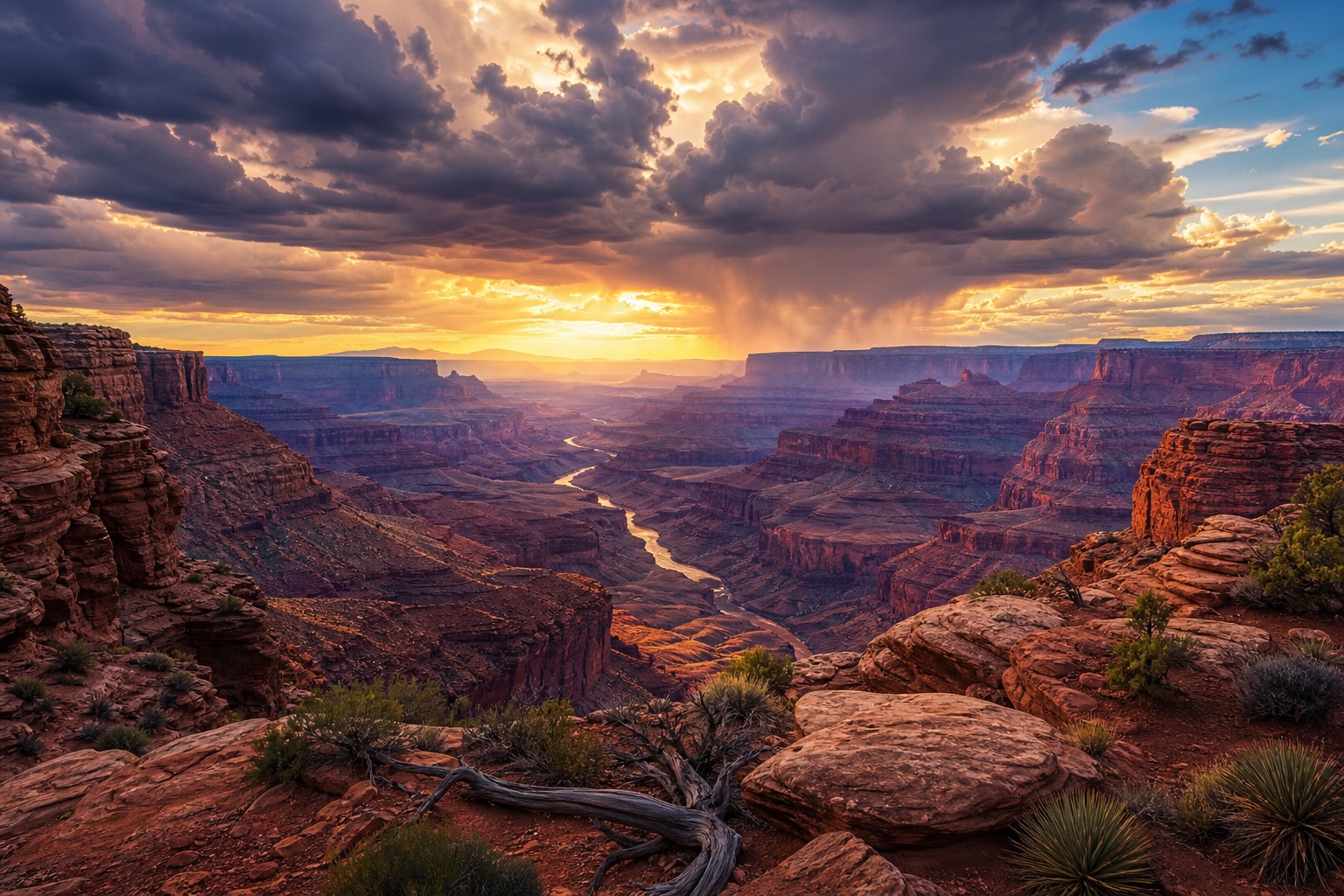 Preview for Canyon Desert Horizon Background
